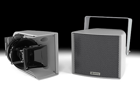 The R.35-3896-EN is a fully horn-loaded triaxial three-way, full-range loudspeaker system