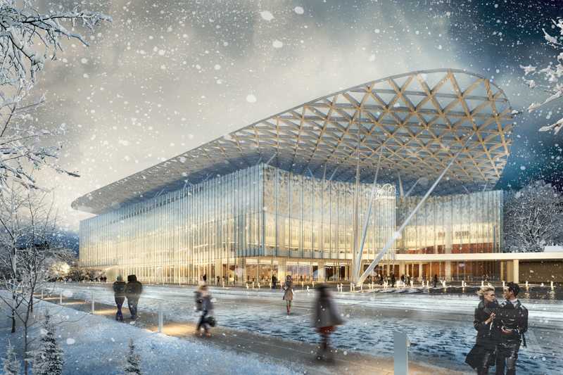 The Zaryadye Concert Hall in Moscow