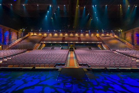 The production is staged in two separate venues