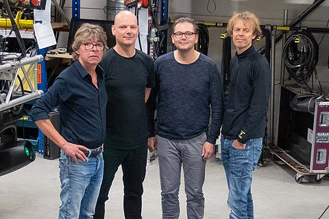 The Ampco Flashlight Sales team with some of their newly arrived Ayrton Ghibli fixtures