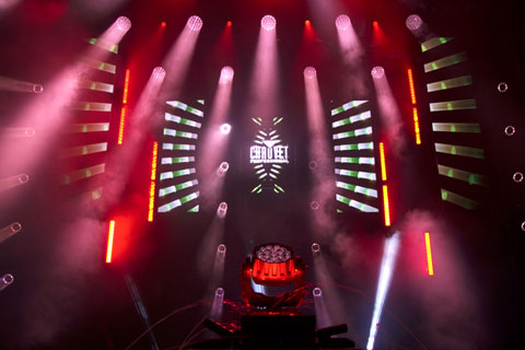 Impressive displays drew the crowds to the Chauvet booth