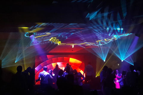 The goal of the organisers was to create ‘a bold international nightclub atmosphere’