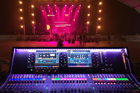 dLive at FOH position - Krakow Live Festival