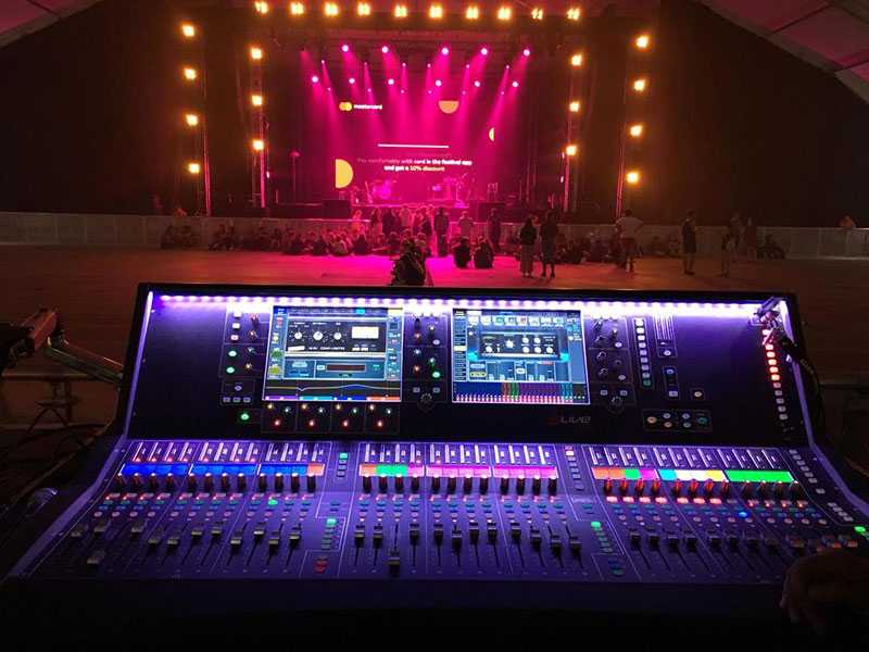 dLive at FOH position - Krakow Live Festival