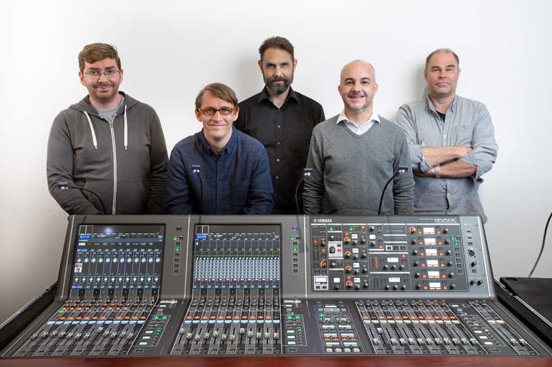 Peter Russell, Rob Handyside, Aron Ross, Martyn Hunt and Adam Rudd of Blitz with the Rivage PM10