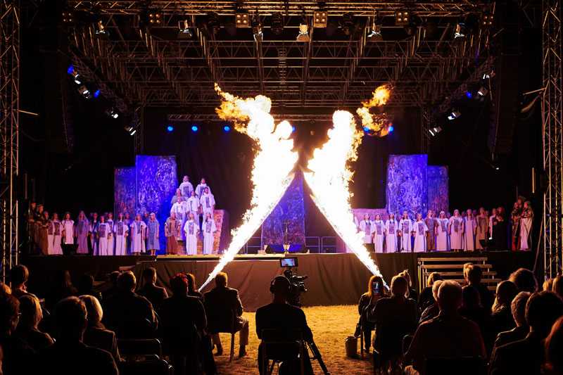 The first event Jiri used the system on was an open-air production of Nabucco in Prague