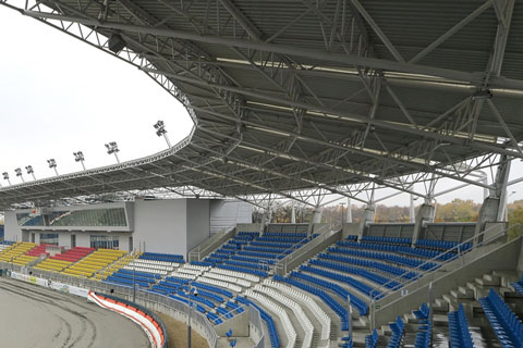 The new Stadion Orła Łódź motorcycle speedway stadium