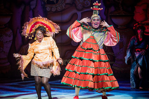 Aladdin at the Hackney Empire is lit by David Howe (photo: Robert Workman)