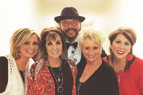 The Isaacs, pictured with Roxanne Ricks, Audio-Technica artist relations manager and event specialist