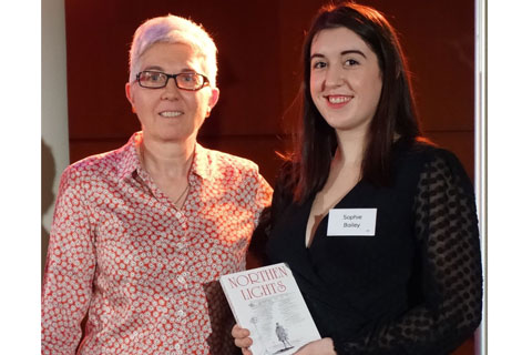 ALD chair, Johanna Town, with Sophie Bailey, winner of The Michael Northern Award