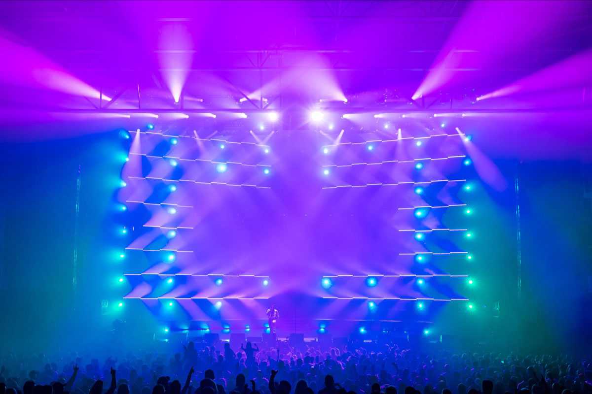 LD Ben Dalgleish got creative using 133 battens for Post Malone (Photo: Ben Dalgleish)