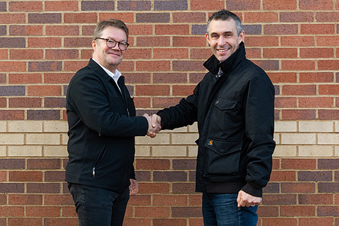 Jyrki Mäkinen with Martin Audio international sales director Brad Watson