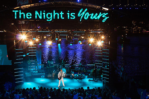 Celebrating on the boardwalk of the Sydney Opera House (photo: Anthony Carlon)