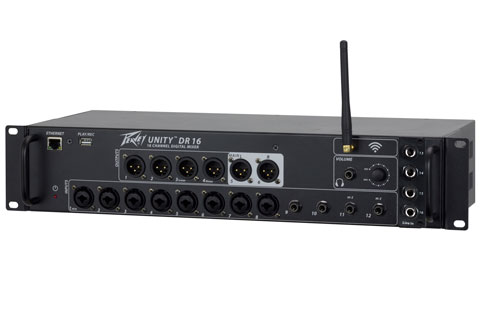 Peavey's new Unity DR16 16-channel digital mixer has arrived in the UK