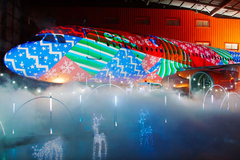 The spectacle incorporated an array of stunning lighting effects