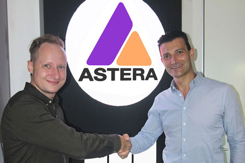 Astera’s sales and marketing director, Sebastian Bückle (left) with ULA Group MD Cuono (Con) Biviano