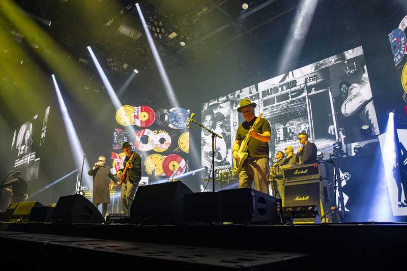 Video is a massive part of the band’s live show (photo: Louise Stickland)