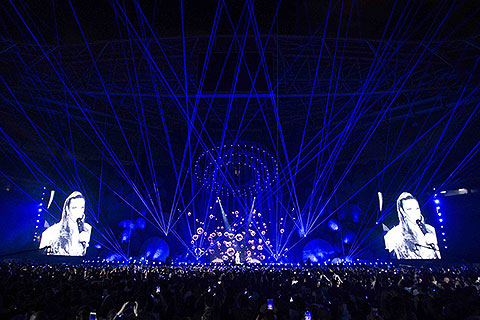 Ivete Sangalo, entertained a massive crowd of 55,000 at the Allianz Park (© Bruno Polengo)