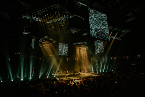 This is the first year the stage is completely in the round