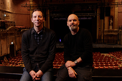 Andy Huffer, left, with Steve Brookes