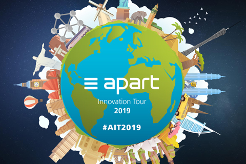 The Apart Innovation Tour will visit 100 cities in more than 40 countries