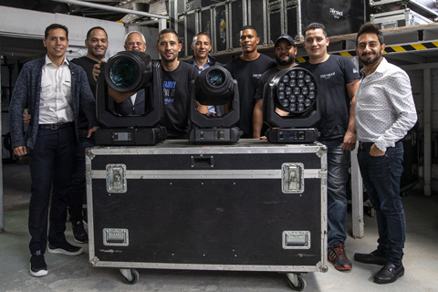 Members of the Persival Producciones team in their warehouse in Medellin (photo: Louise Stickland)