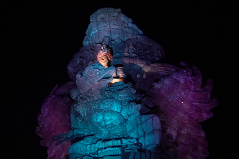 The Garuda Wisnu Kencana statue overlooks the city of Bali
