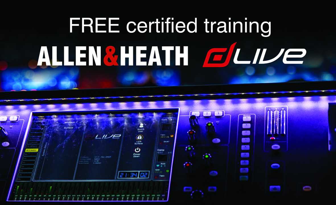 The training session will provide a hands-on introduction to the full dLive range