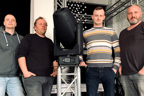 Ludo Malina (web support), Robert Farkas (technical support), Roman Ferko (sales manager) and Branislav Bernár (director)