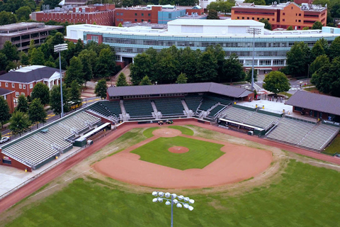 Russ Chandler Stadium is nestled deep inside Atlanta’s Midtown area