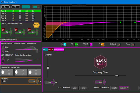 The new RCF Bass Shaper tool corrects low end behaviour