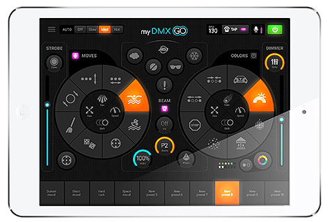 The mydmx GO app for Apple, Android and Amazon Fire tablets is available now