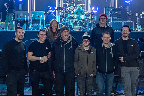 The Adlib crew: Jon Priest, James Betts-Gray, Laurie Binns, Stu Gray, Rob Bickerstaff, Sam Pearson, Iain Christie and Jethro Hall (photo: Steve Sroka)