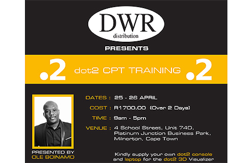 The training will be hosted at DWR Cape Town