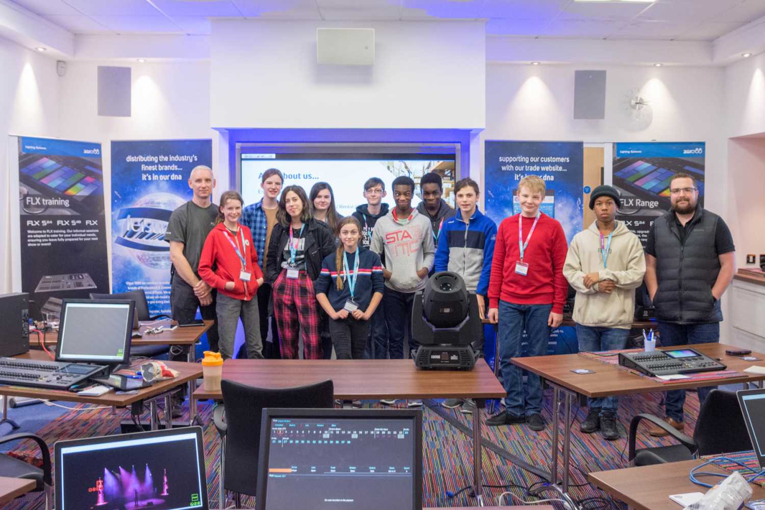 The event offered students the opportunity to taste the world of theatre lighting