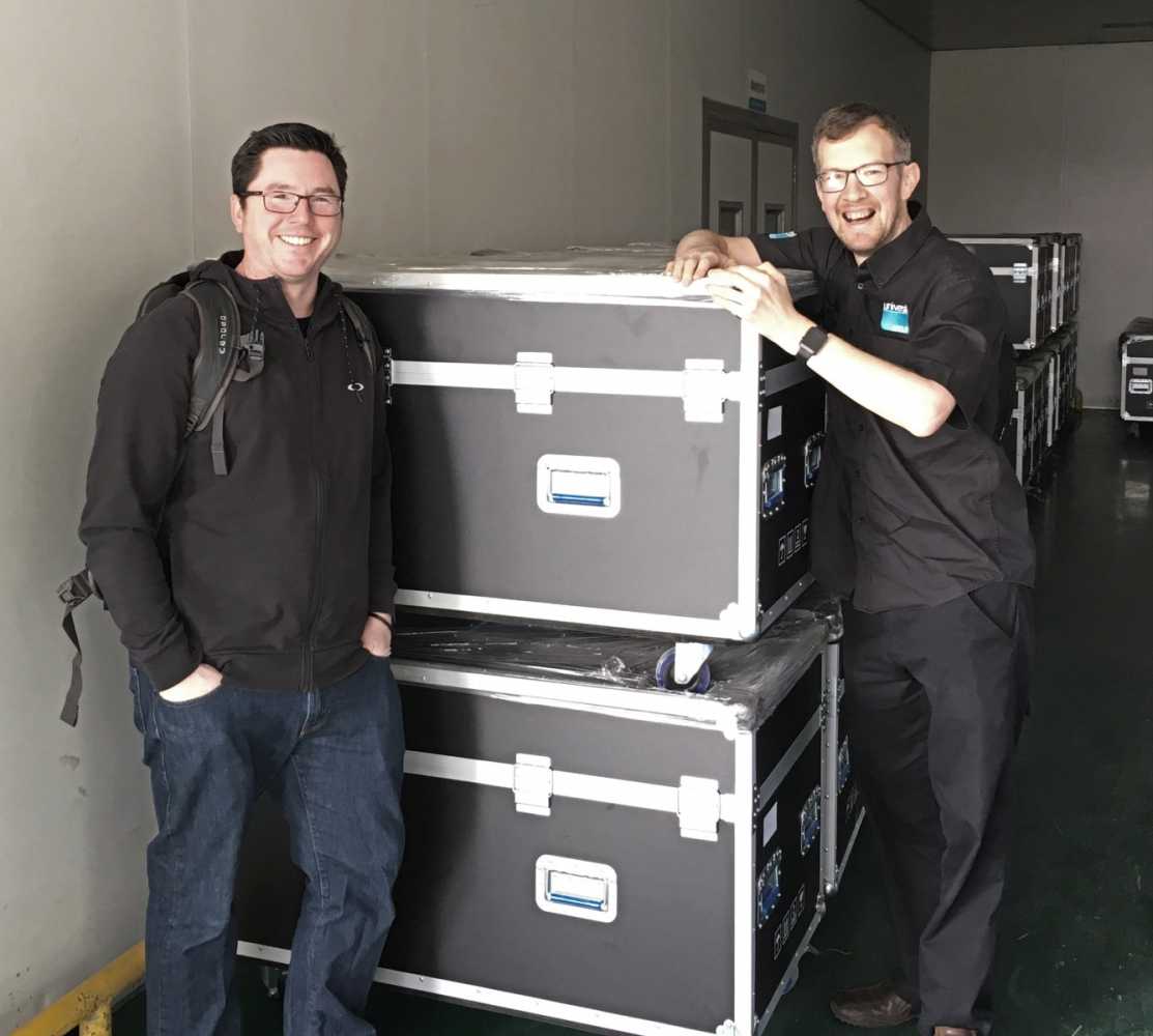 Ben Phillips and Stuart Thornton in China