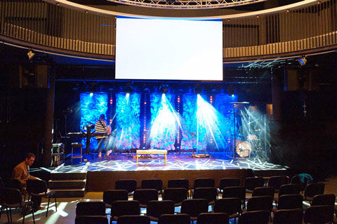 The church is housed in the Celebration Hall at the You Event Centre in Oftringen