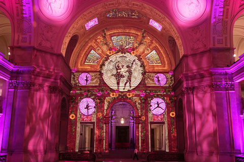 The projection mapping relied on Modulo Kinetic