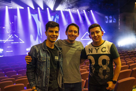 El Lugardeso Presencia Bogota crew - Diego Romero, David Zamora and Andres Bustos (photo: Louise Stickland)