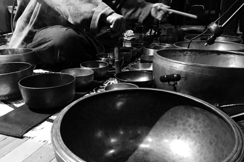 Singing bowls are ancient instruments that have long been used in Buddhist religious ceremonies