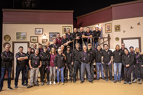 The Adlib touring crew (photo: Steve Sroka)