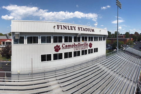 Finley Stadium today seats 3,500 fans
