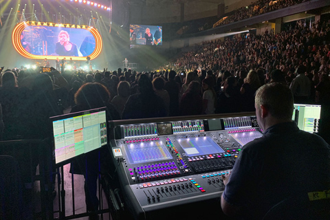 Chris Michaelessi manned the FOH mix on a newly Quantum-equipped SD7