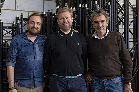 Mattias Ternoot (Controllux), LD Jon Aasen and ADC owner Daniel van Ruyssevelt