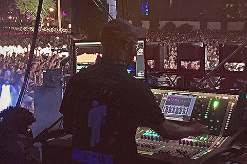 Mixing monitors on dLive at Coachella 2019