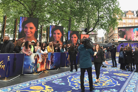 The magic carpet lands in Leicester Square
