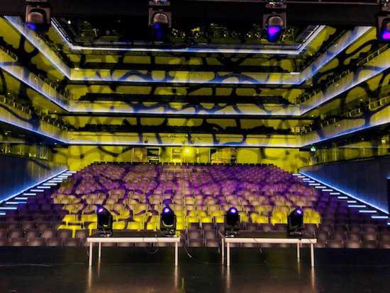 The complex includes three performance spaces