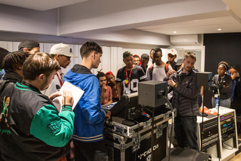 The workshop gave sound engineering students exposure to high-end gear