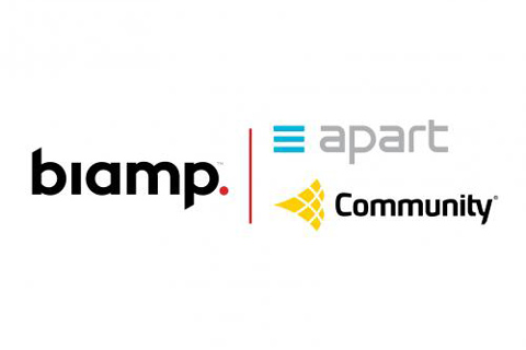 Community Loudspeakers and Apart Audio will join Biamp as product families within the company's portfolio