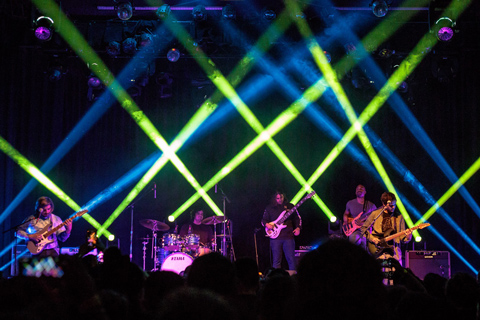 Rock instrumentalists Chon toured with a rig of Elation Dartz and SixBar battens (photo: Sarah Hess)